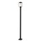 Z-Lite Sheridan 1 Light Outdoor Post Mounted Fixture, Black & White Opal 595PHMS-536P-BK - alternate 7